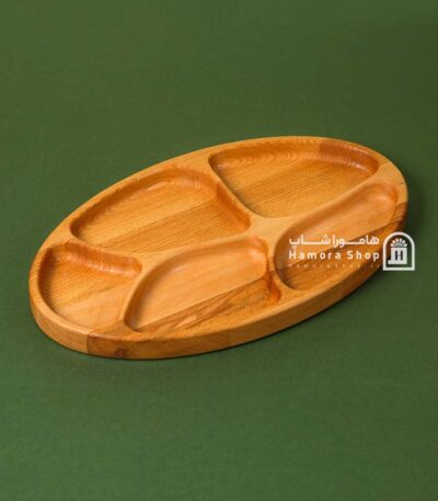 اردوخوری پنج خانه بیضی طرح برگ کد 685 - هامورا شاپ